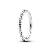 Pandora Timeless Sparkling Band sormus, hopea, 192999C01