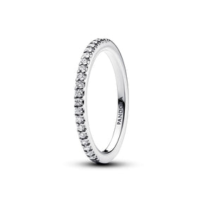 Pandora Timeless Sparkling Band sormus, hopea, 192999C01