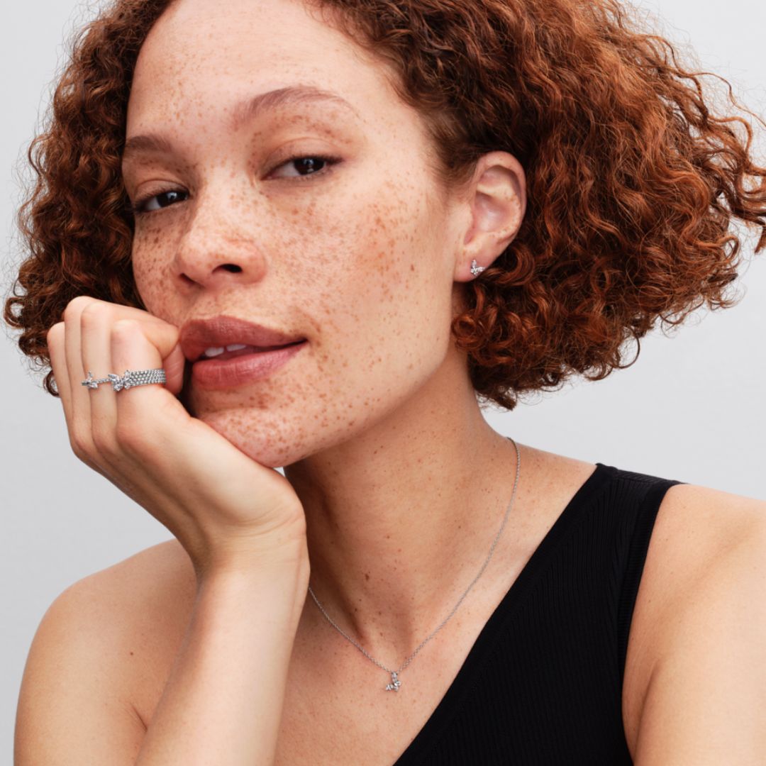 Pandora Timeless Sparkling Butterfly Bold sormus, hopea, 194270C01