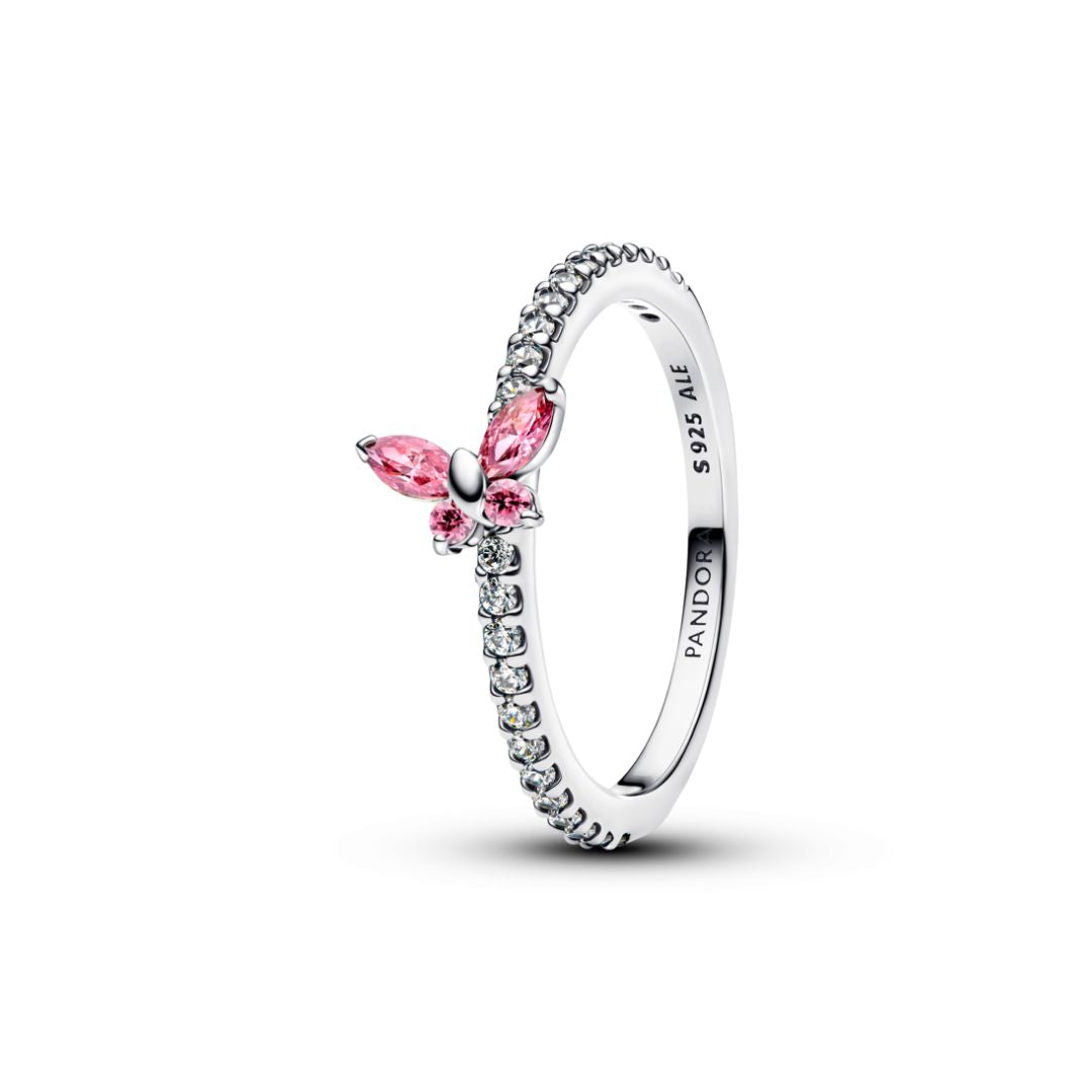 Pandora Timeless Sparkling Butterfly sormus, hopea, 194269C02