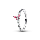 Pandora Timeless Sparkling Butterfly sormus, hopea, 194269C02