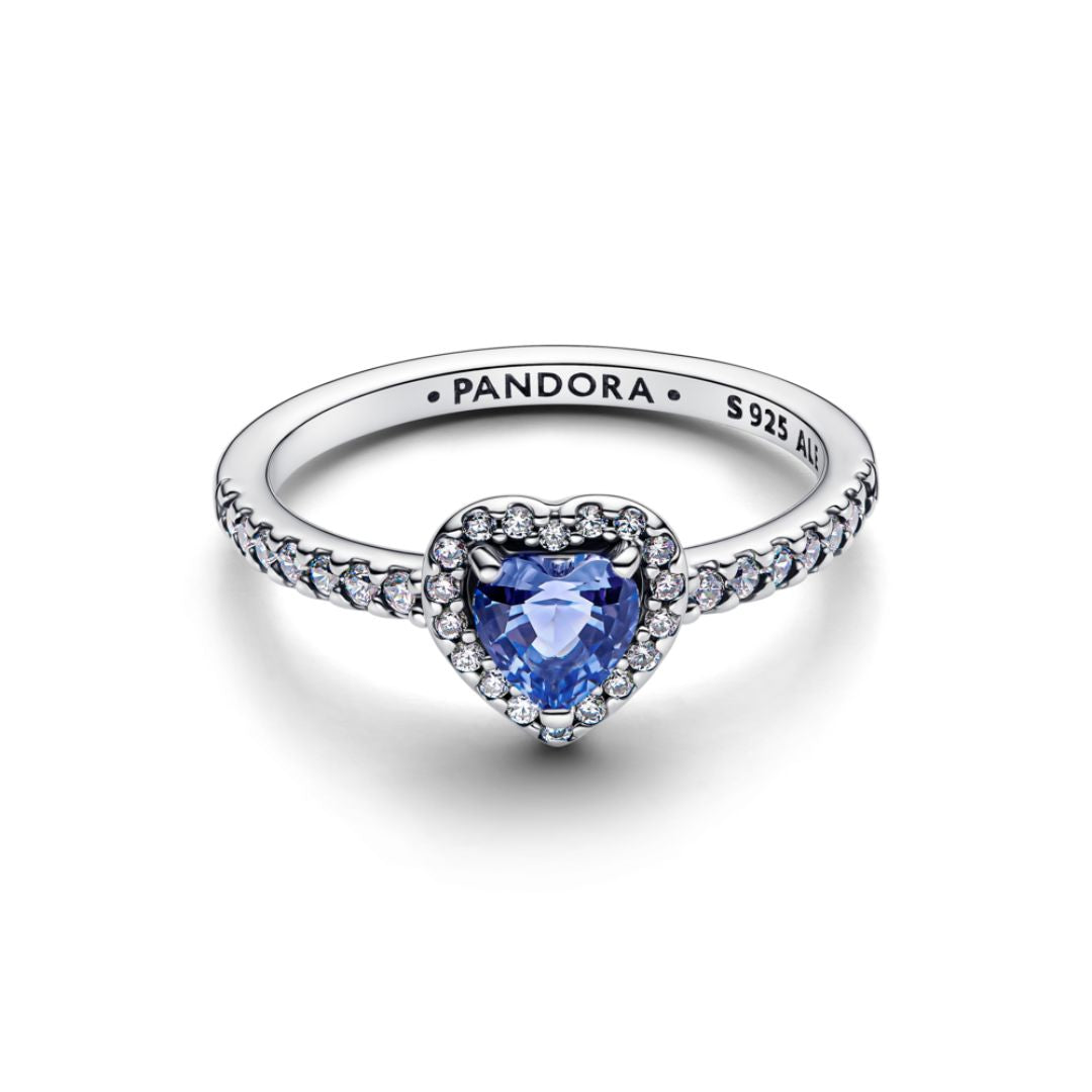 Pandora Timeless Sparkling Elevated Heart sormus, hopea, 198421C05