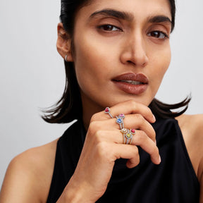 Pandora Timeless Sparkling Elevated Heart sormus, hopea, 198421C05