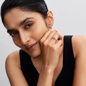 Pandora Timeless Sparkling Elevated Heart sormus, hopea, 198421C05