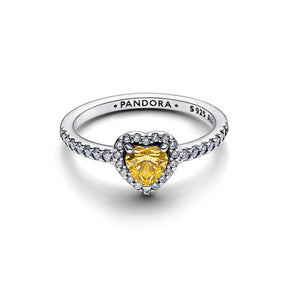 Pandora Timeless Sparkling Elevated Heart sormus, hopea, 198421C06