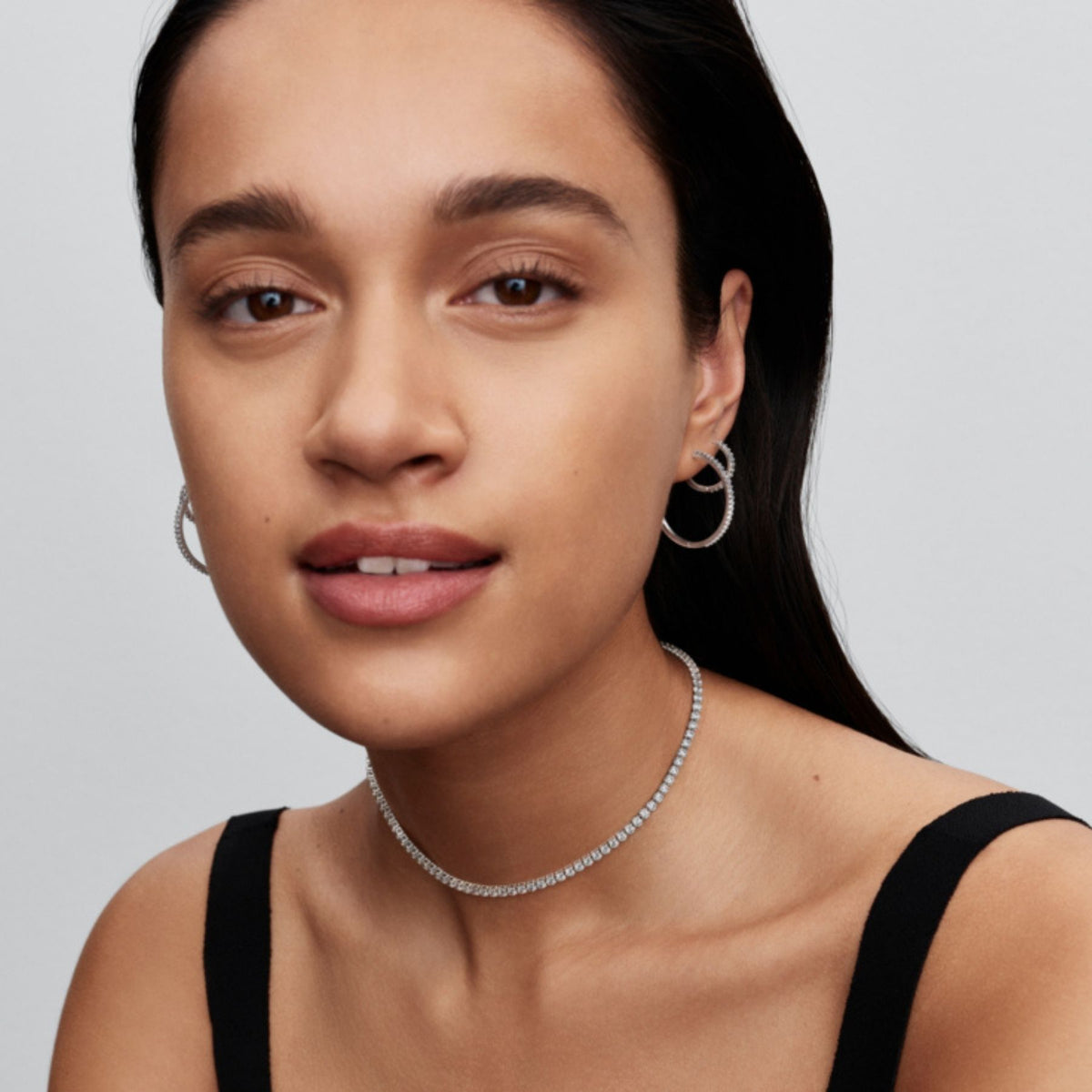 Pandora Timeless Sparkling Hoop rengaskorvakorut, hopeaa, 294650C01