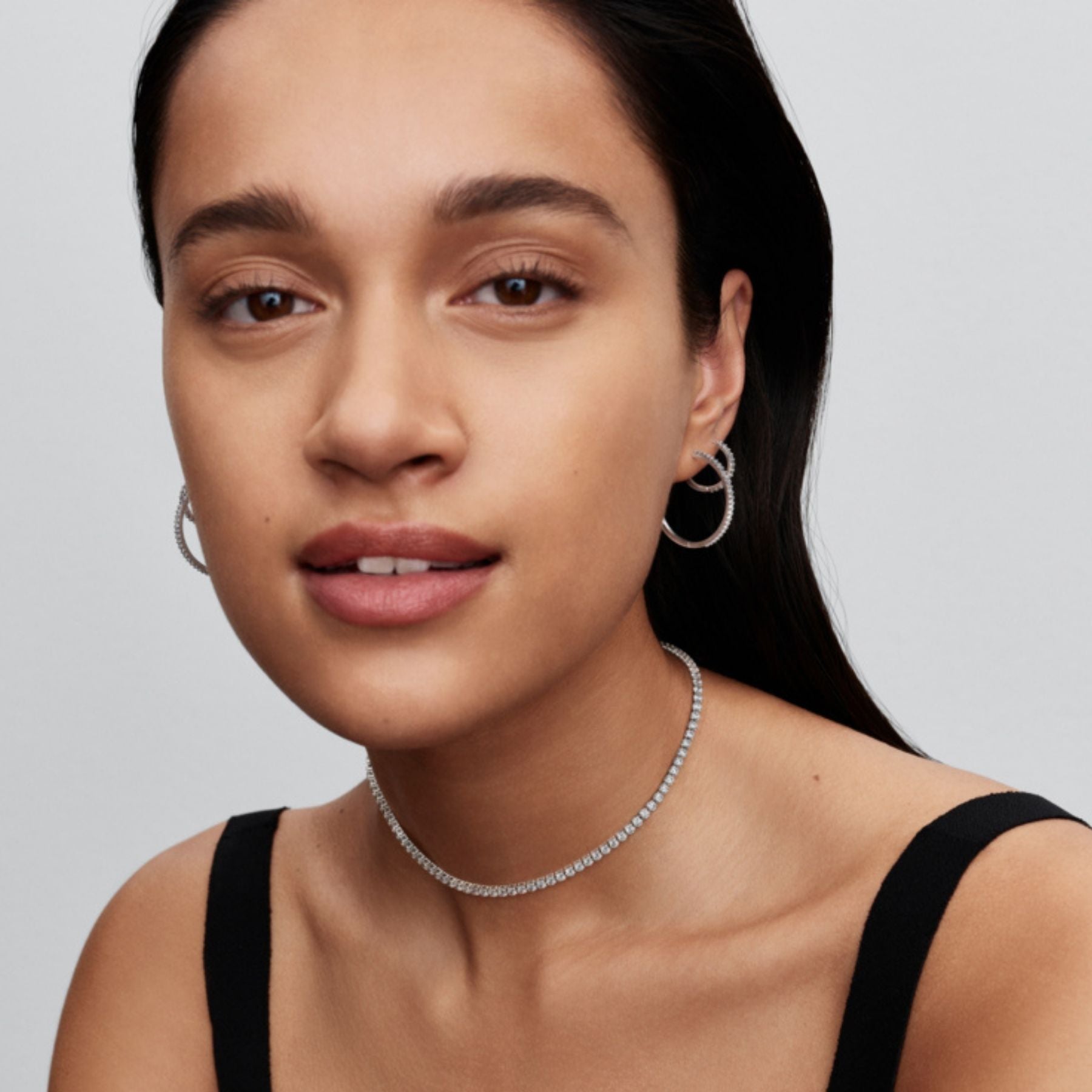 Pandora Timeless Sparkling Hoop rengaskorvakorut, hopeaa, 294650C01