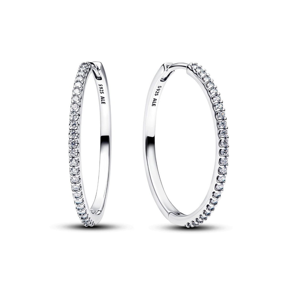 Pandora Timeless Sparkling Hoop rengaskorvakorut, hopeaa, 294650C01