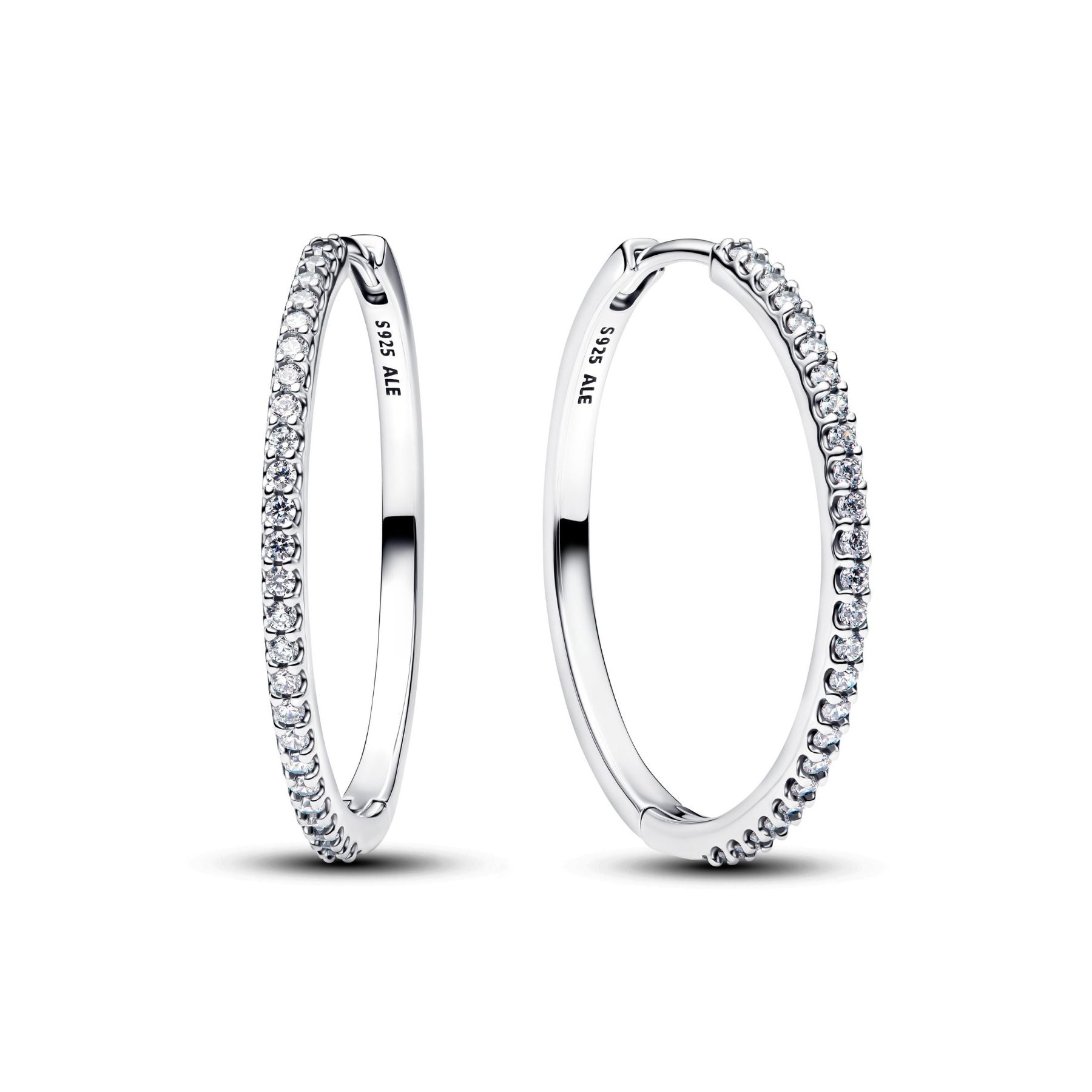 Pandora Timeless Sparkling Hoop rengaskorvakorut, hopeaa, 294650C01