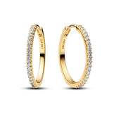Pandora Timeless Sparkling Hoop rengaskorvakorut, kullattu, 264652C01