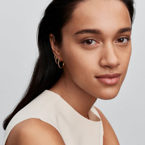 Pandora Timeless Sparkling Hoop rengaskorvakorut, kullattu, 264652C01