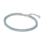 Pandora Timeless Sparkling Light Blue Tennis rannekoru, hopea, 591469C03