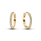 Pandora Timeless Sparkling Mini Hoop korvakorut, kullattu, 264649C01