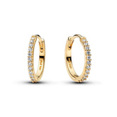 Pandora Timeless Sparkling Mini Hoop korvakorut, kullattu, 264649C01