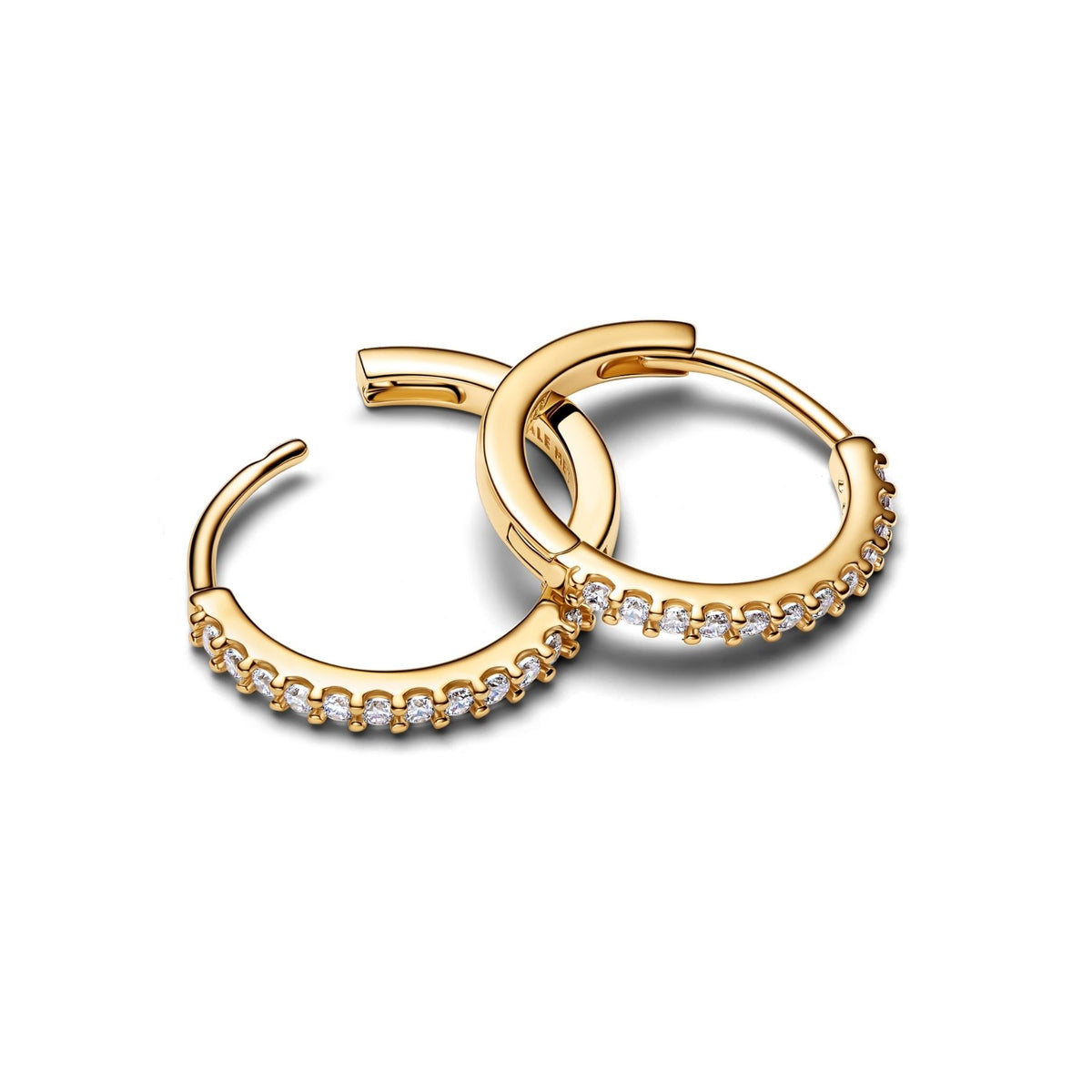 Pandora Timeless Sparkling Mini Hoop korvakorut, kullattu, 264649C01