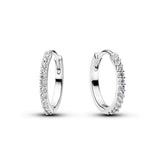 Pandora Timeless Sparkling Mini Hoop rengaskorvakorut, hopea, 294649C01