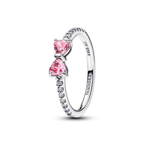 Pandora Timeless Sparkling Pink Bow sormus, hopea, 193510C01
