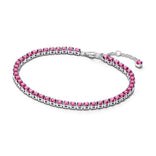 Pandora Timeless Sparkling Pink Tennis rannekoru, hopea, 591469C04