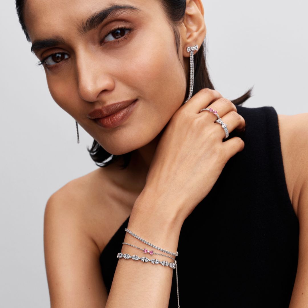 Pandora Timeless Sparling Tennis rannekoru, hopea, 593927C01