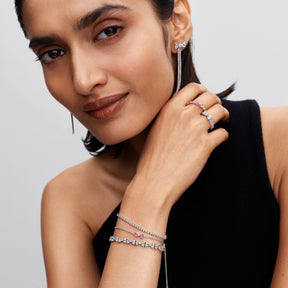 Pandora Timeless Sparling Tennis rannekoru, hopea, 593927C01