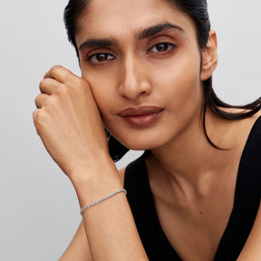 Pandora Timeless Sparling Tennis rannekoru, hopea, 593927C01