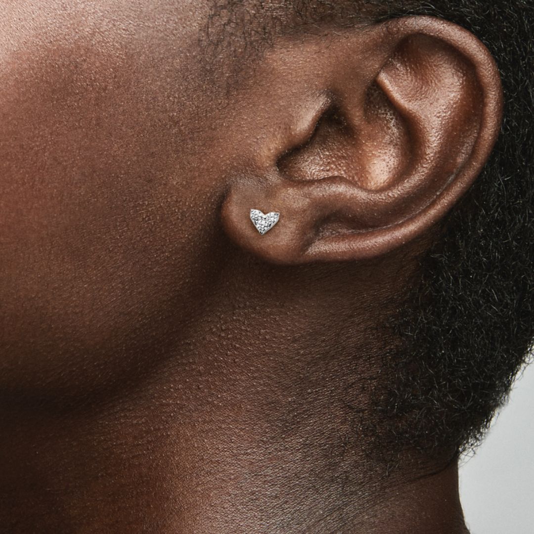 Pandora Timeless Triple Stone Heart tappikorvakorut, hopea, 293003C01