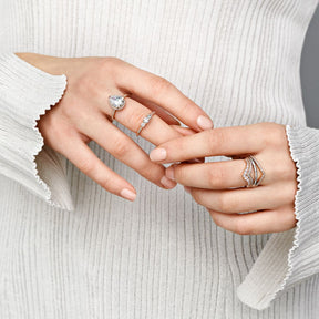 Pandora Timeless Wish Tiara sormus, ruusukullattu, 187736CZ