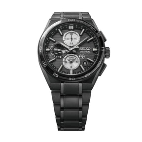 Seiko Astron Premium GPS Solar Dual-Time Chronograph SSH179J1 musta rannekello