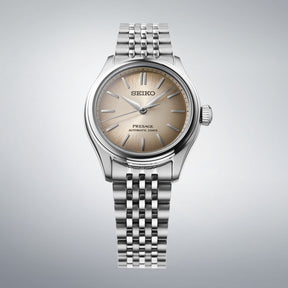Seiko Presage Classic Series Fushi-iro SPB523J1 miesten rannekello ruskealla taululla