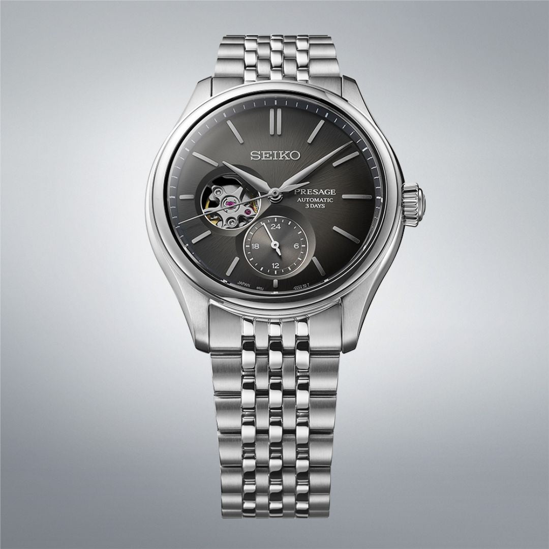 Seiko Presage SPB471J1 Classic Open Heart miesten rannekello