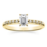 Silván Charlotte Emerald timanttisormus 0,60ct, keltakultaa, Silván vihkisormukset