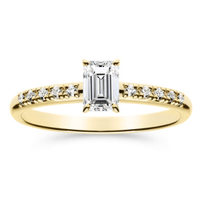 Silván Charlotte Emerald timanttisormus 0,60ct, keltakultaa, Silván vihkisormukset