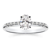 Silván Charlotte Ovaali timanttisormus 0,60ct, valkokultaa, Silván vihkisormukset