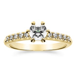 Silván Charlotte timanttisormus 0,40ct, 14K keltakultaa, Silván vihkisormukset