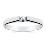 Silván timanttisormus 0,02ct, 14K valkokultaa, Silván timanttikorut - Silván - Laatukoru