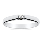 Silván timanttisormus 0,02ct, 14K valkokultaa, Silván timanttikorut - Silván - Laatukoru