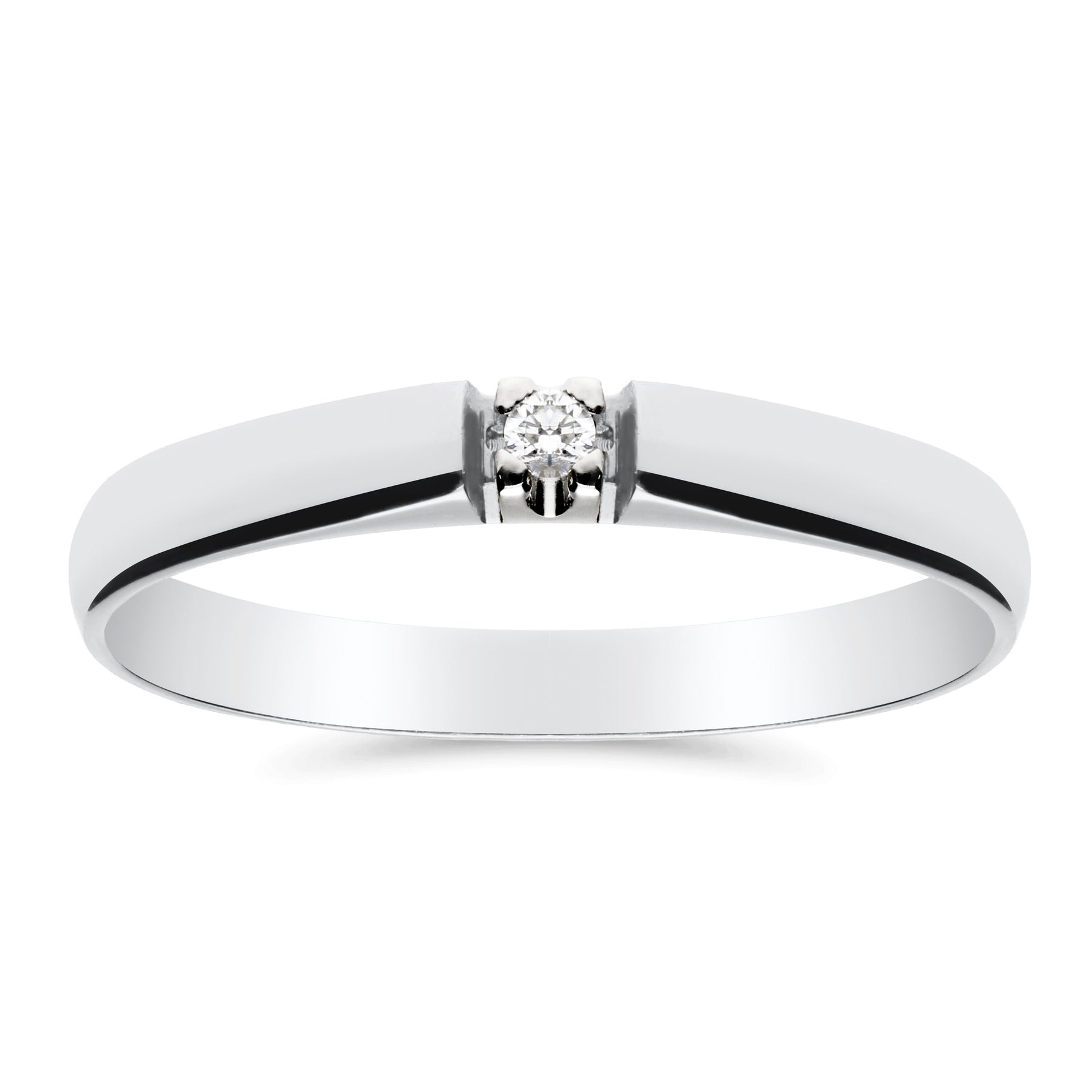 Silván timanttisormus 0,02ct, 14K valkokultaa, Silván timanttikorut - Silván - Laatukoru