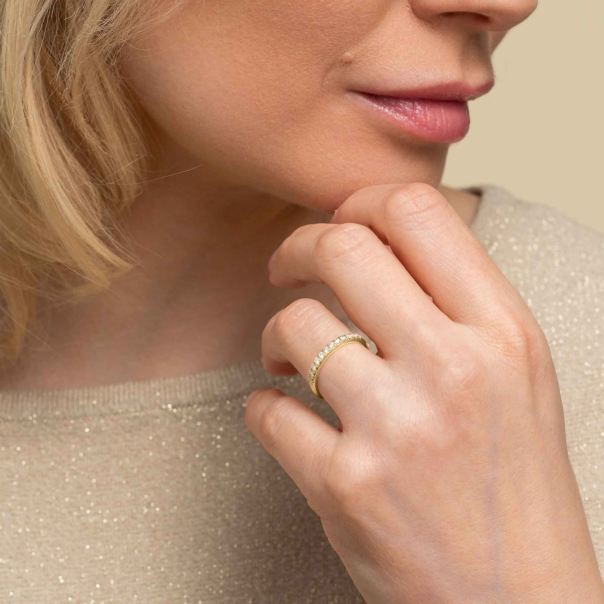 Silván Rosalie timanttisormus 0,24ct, 14K keltakultaa, Silván vihkisormukset