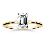 Silván Solitaire Emerald timanttisormus 1,00ct, keltakultaa, Silván vihkisormukset