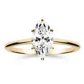 Silván Solitaire Markiisi timanttisormus 1,00ct, keltakultaa, Silván vihkisormukset