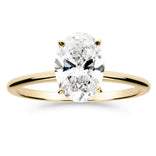 Silván Solitaire Ovaali timanttisormus 1,50ct, keltakultaa, Silván vihkisormukset