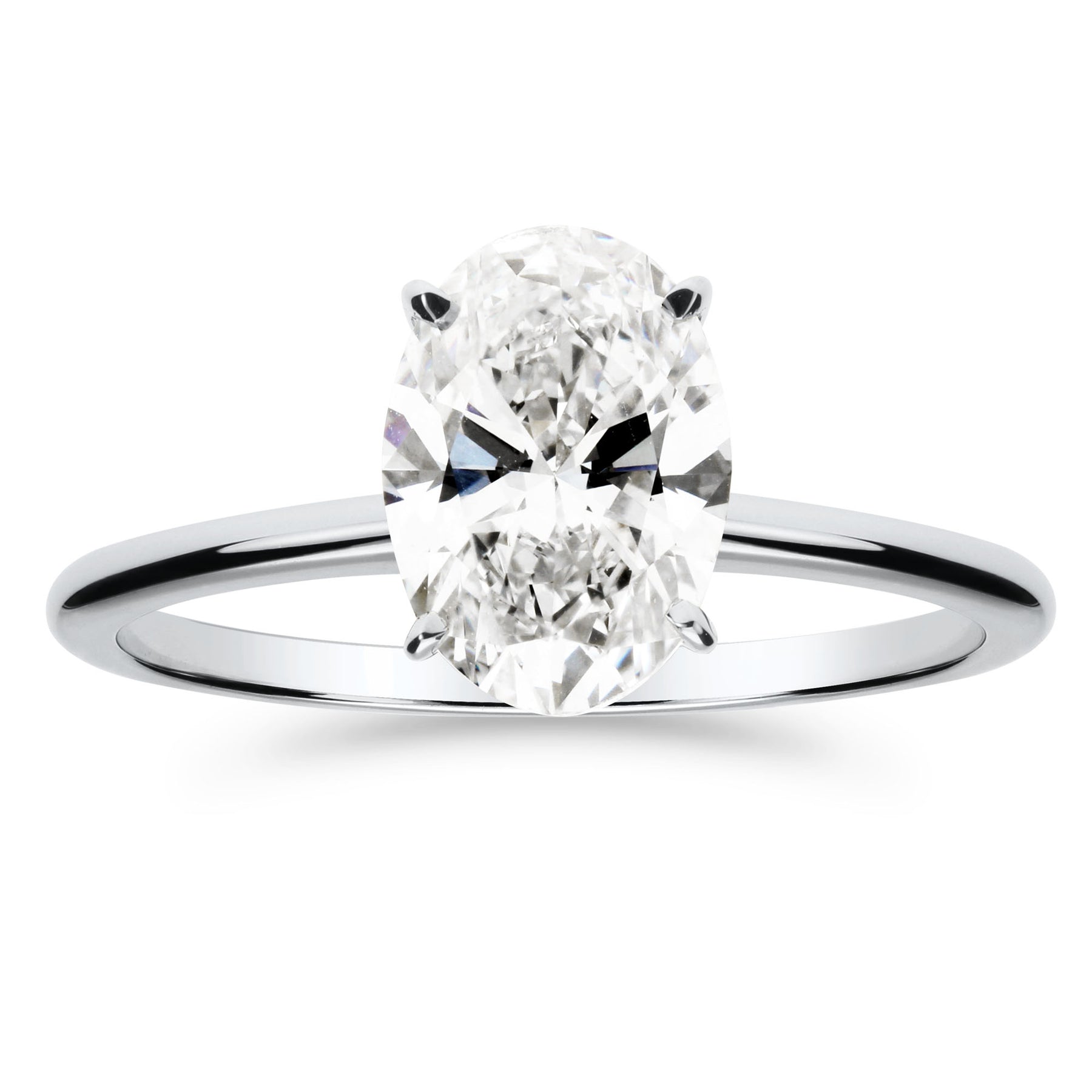 Silván Solitaire Ovaali timanttisormus 1,50ct, valkokultaa, Silván vihkisormukset