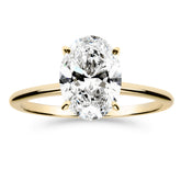 Silván Solitaire Ovaali timanttisormus 2,00ct, keltakultaa, Silván vihkisormukset