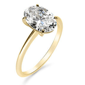 Silván Solitaire Ovaali timanttisormus 2,00ct, keltakultaa, Silván vihkisormukset