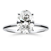 Silván Solitaire Ovaali timanttisormus 2,00ct, valkokultaa, Silván vihkisormukset