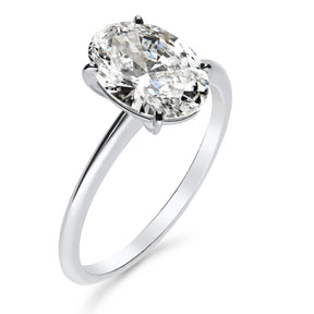 Silván Solitaire Ovaali timanttisormus 2,00ct, valkokultaa, Silván vihkisormukset