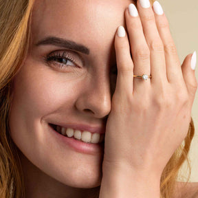 Silván Solitaire timanttisormus 0,50ct, keltakultaa, Silván vihkisormukset