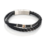 Stelle nahkarannekoru, teräspalat