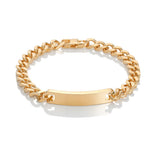 Stelle panssariranneketju laatalla, 8mm, kullattu teräs