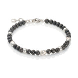 Stelle rannekoru, teräspalat ja laavakivihelmet